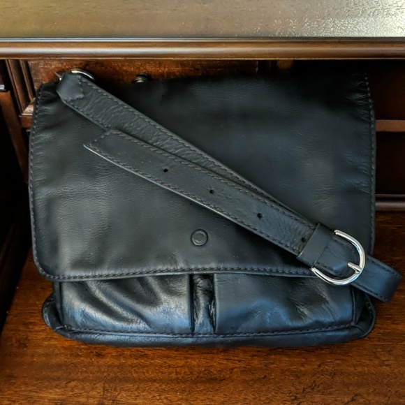 Fossil Leather Flap Crossbody - Picture 1 of 8